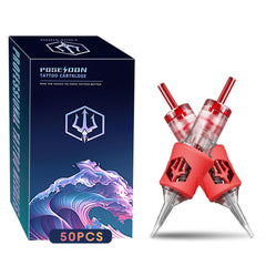 Poseidon 1213RL needles pack with ergonomic design for precise, comfortable tattoo applications.