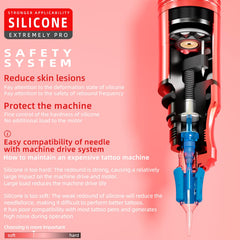 Poseidon 1214RL ink-flow-control minimizes splatter for cleaner lines.
