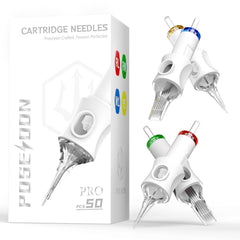 POSEIDON 50-pack sterile needles for reliable studio and home use.