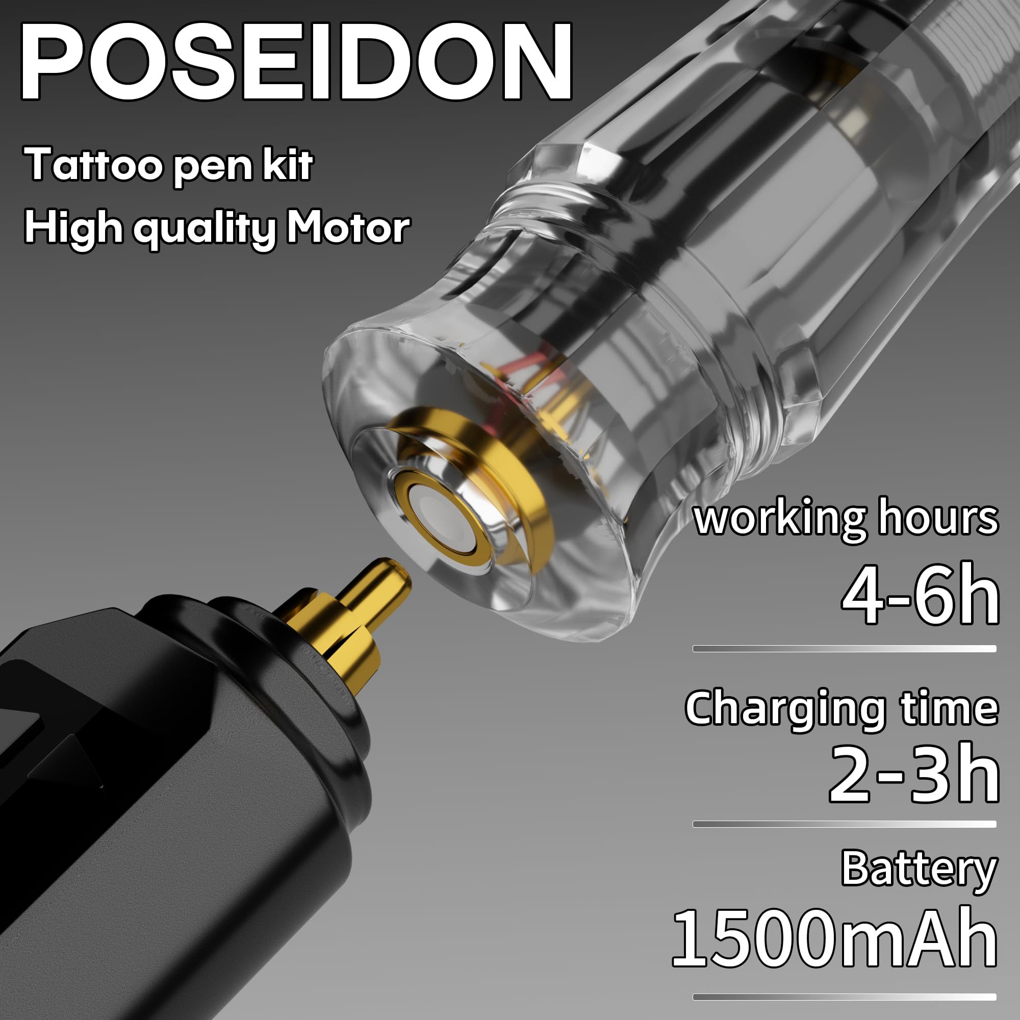 POSEIDON cartridge needles 1205RL/1207RL/1209RS for consistent color