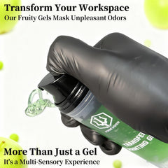 POSEIDON stencil gel on arm demonstrates versatility
