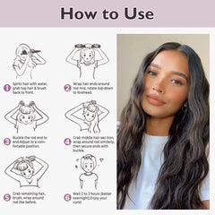 Posicurly velvet grip keeps hair securely in place overnight