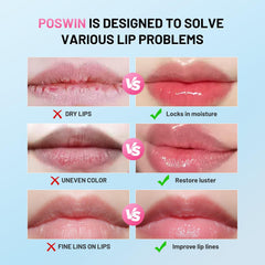POSWIN Lip Sleeping Mask 15g packaging ideal for travel moisture