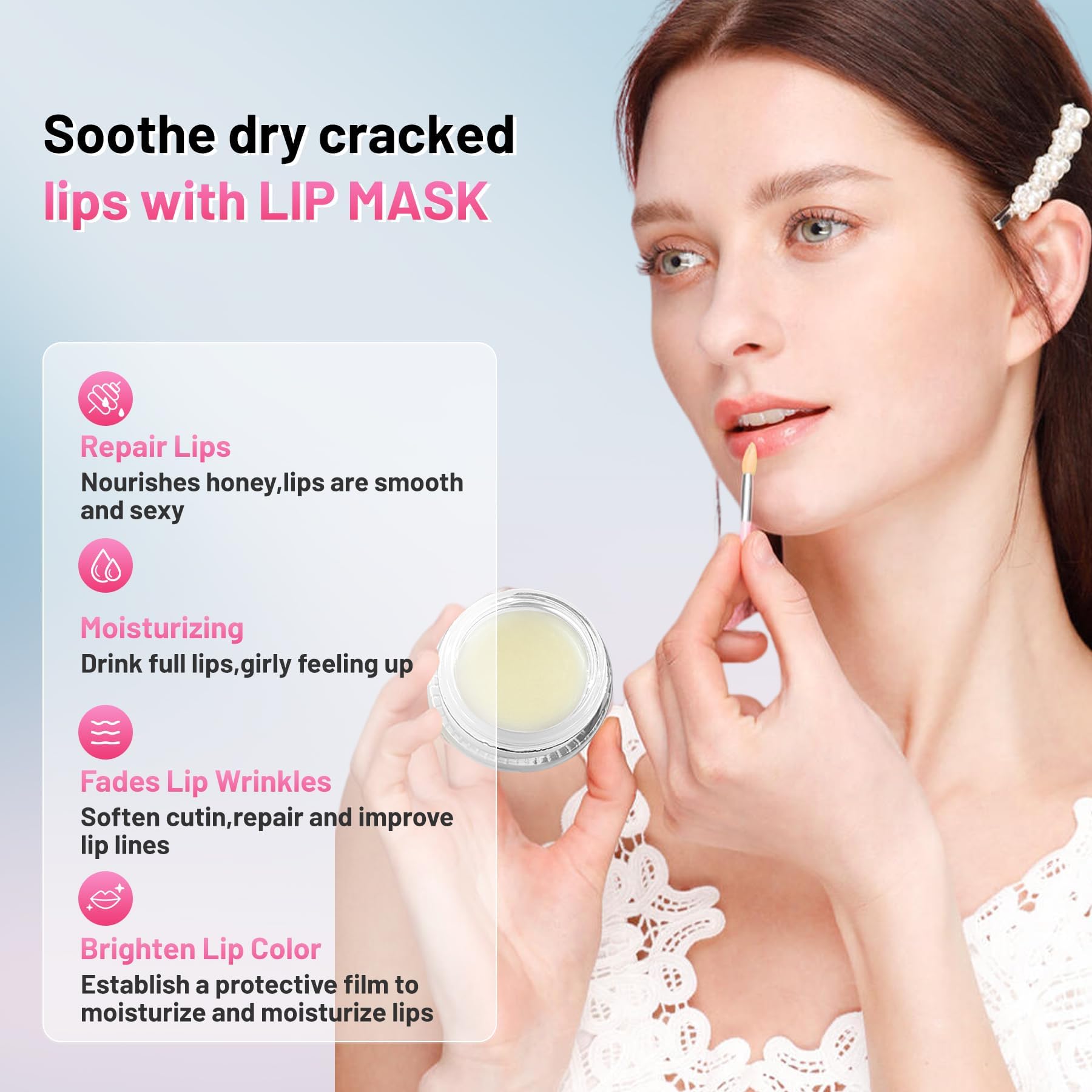 POSWIN Lip Sleeping Mask collagen-boost for smoother lips by morning