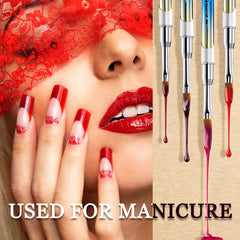Potchen versatile brush for acrylic powders, polishes, and extensions.