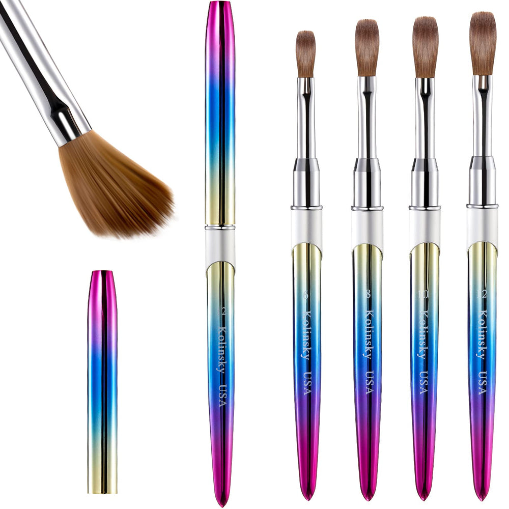 Potchen Kolinsky nail brush set for precise acrylic applications.
