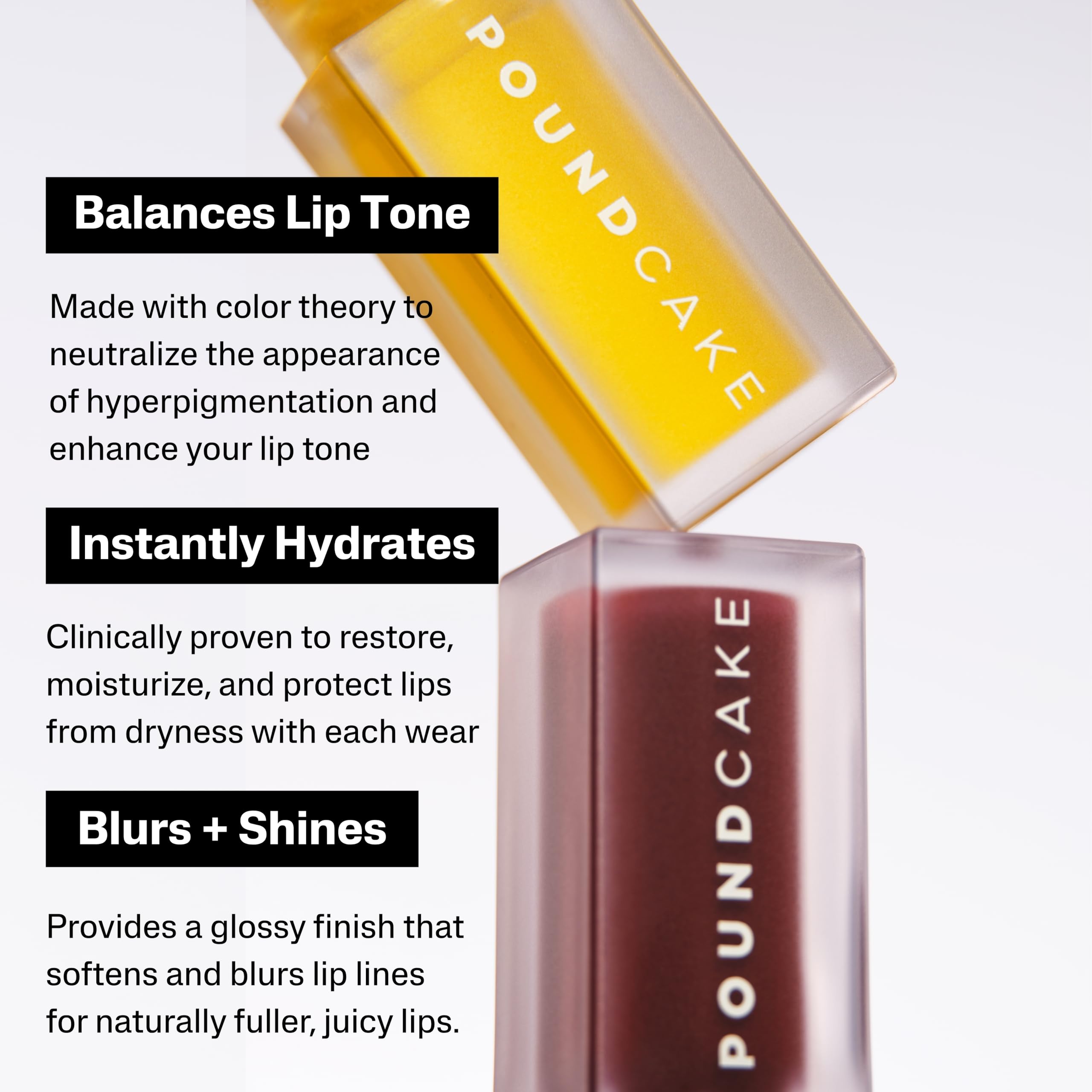POUND CAKE Cake Theory lip oil glossy finish highlights high-shine look
