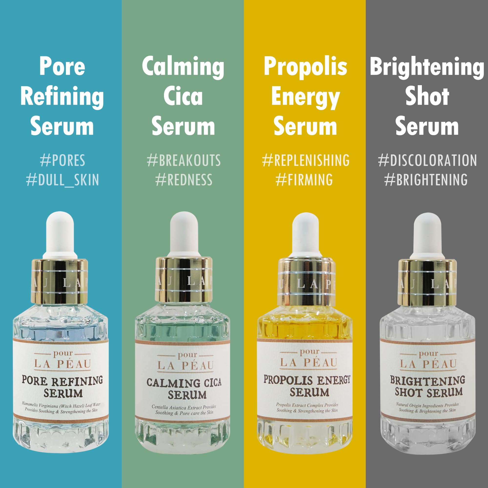 Pour La Peau hydrating serum application for daily moisture.
