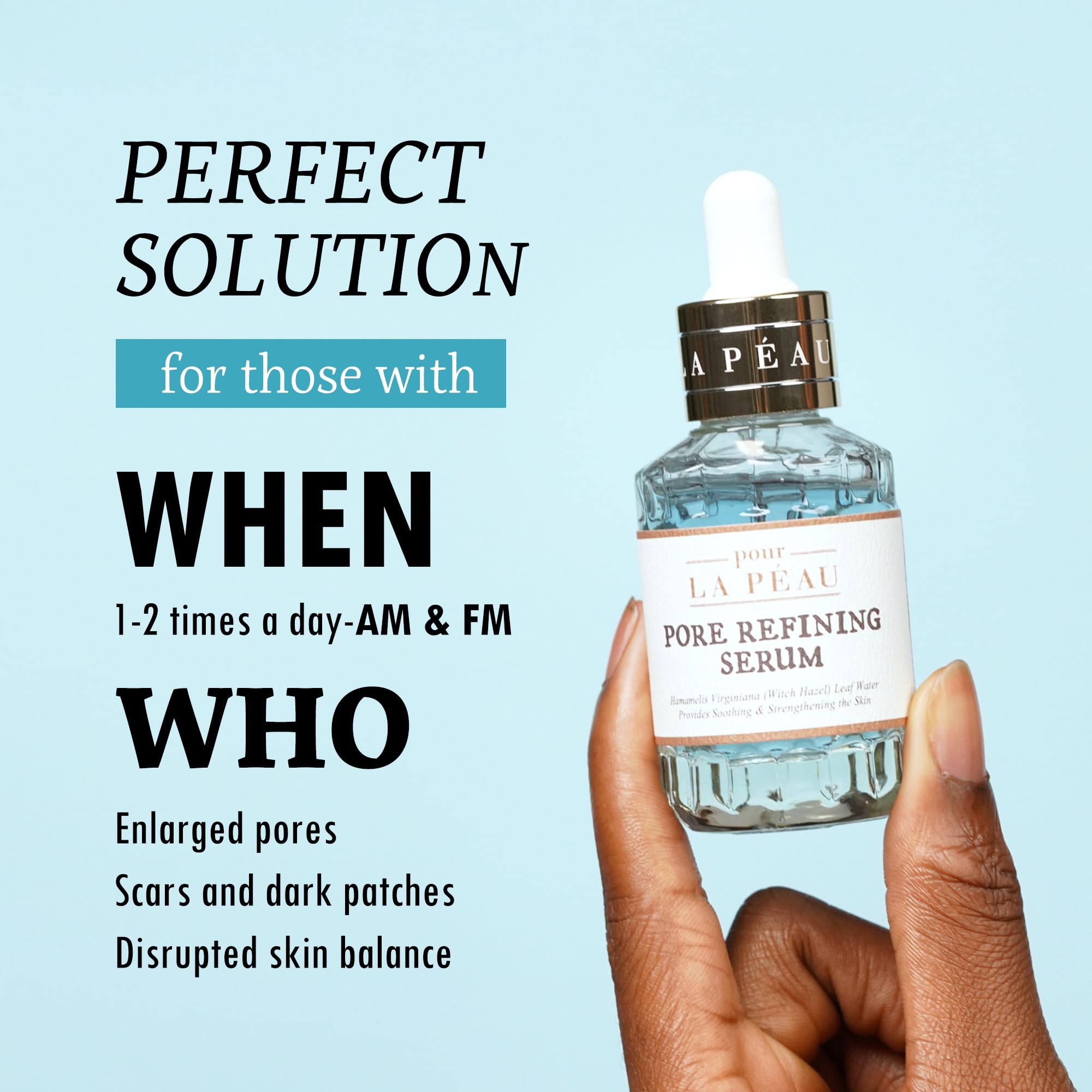 Pour La Peau lactobionic acid detail conveys comfortable exfoliation.