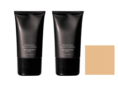 Pousutong Beauty Deals mineral liquid foundation, pack of 2 bottles with SPF15 for a natural, silky finish.