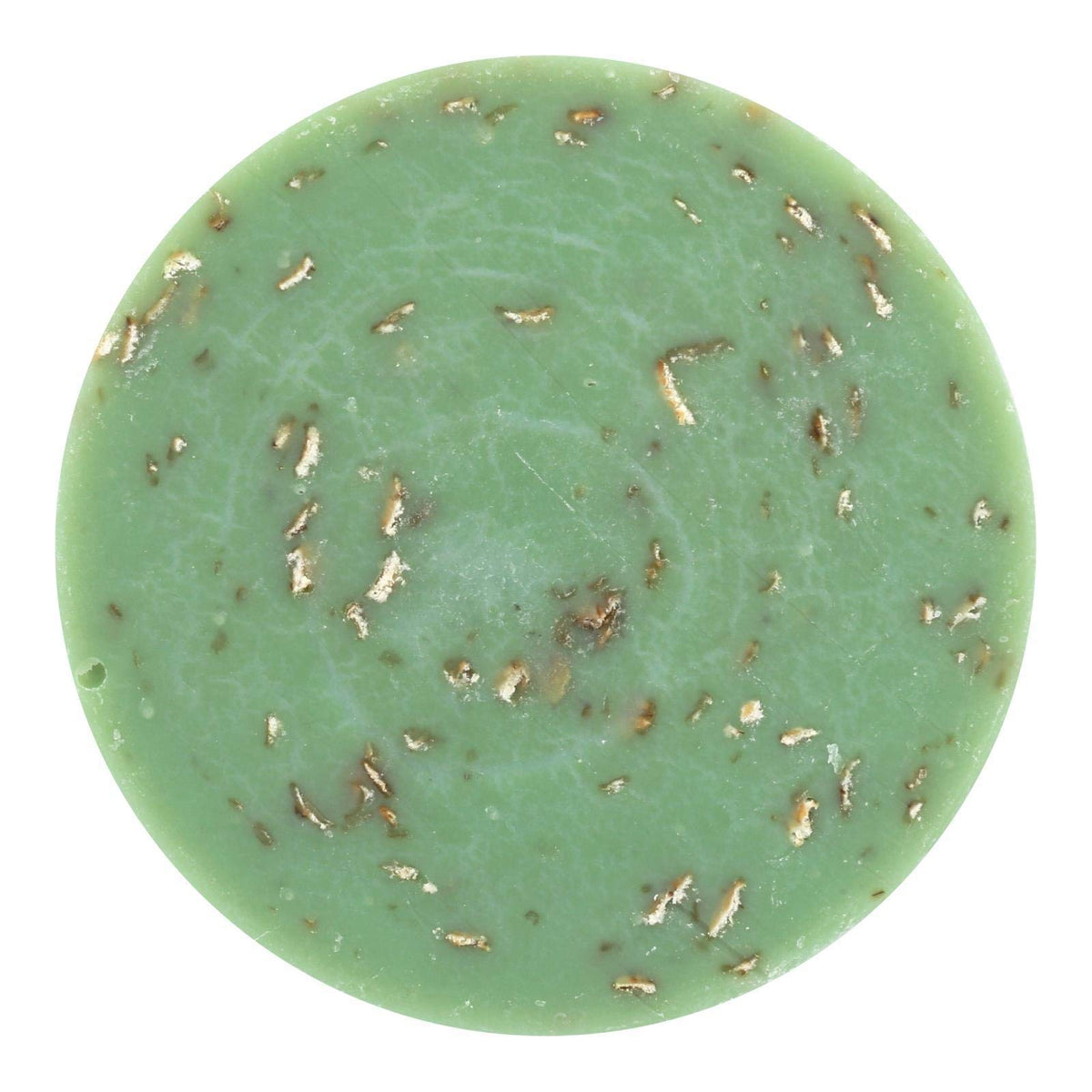 Pousutong Sappo Hill bar soap Aloe Oatmeal, front view; gentle daily cleansing for sensitive skin.