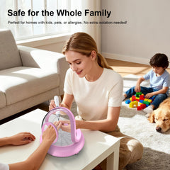 PowCube Stable base prevents slipping for steady home manicures.