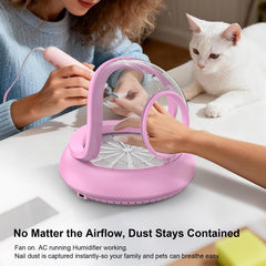 PowCube Ultra quiet operation keeps conversations flowing during nail sessions.