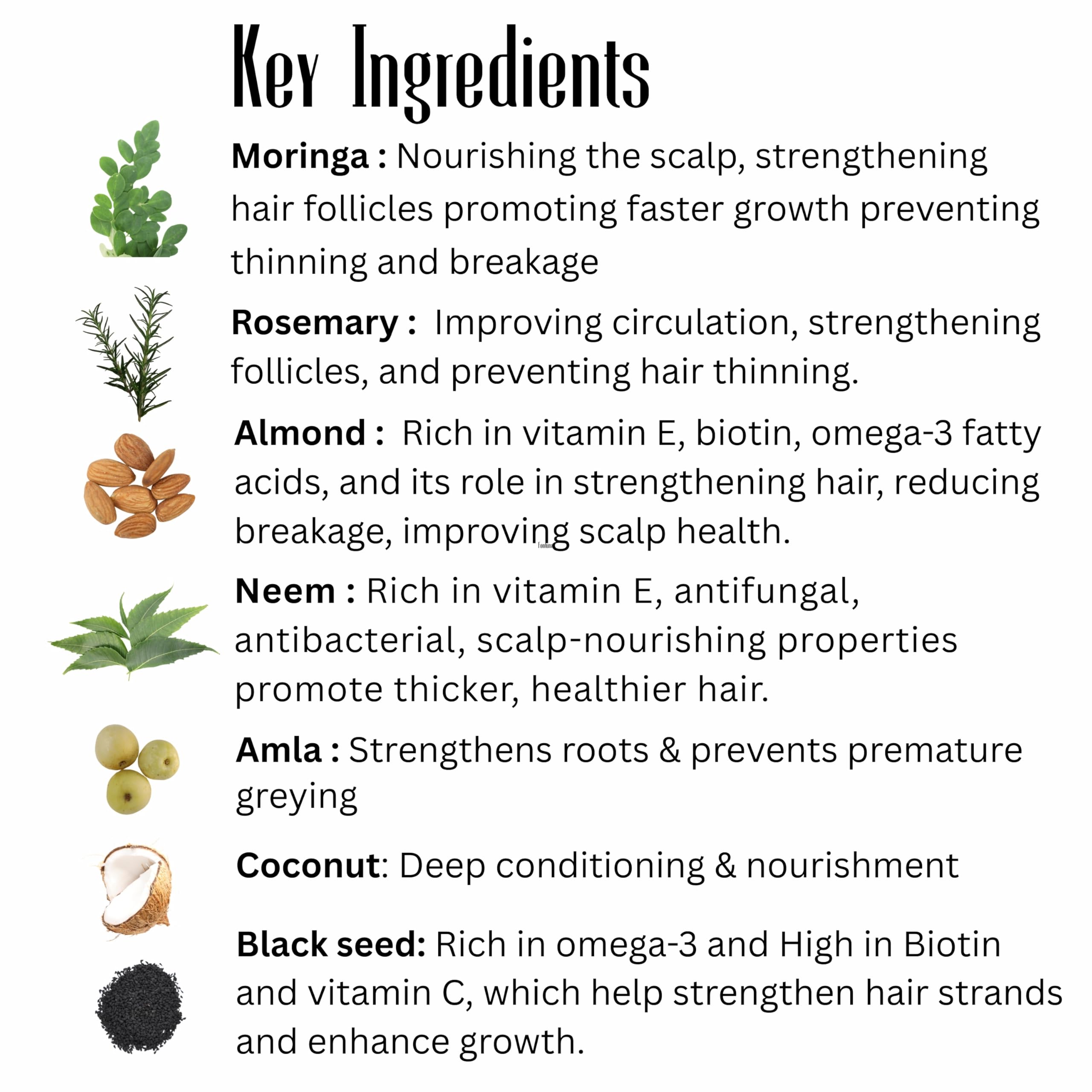 Power of Herbs Moringa Rosemary Oil dropper for targeted scalp nourishment.