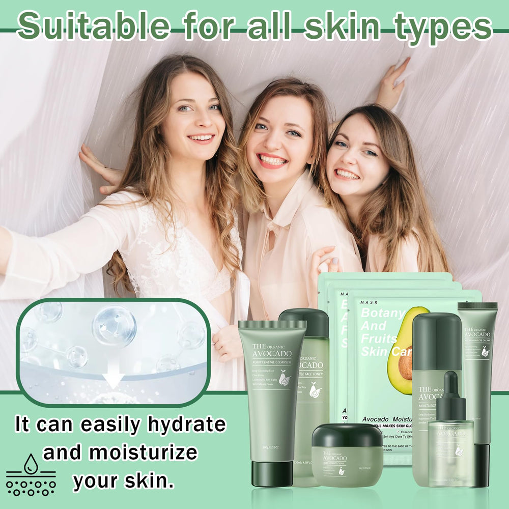 PPPanYiDi Avocado Sheet Masks pack for deep hydration and quick refreshment