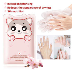 PPPanYiDi moisturizing gloves worn on hand for soft, hydrated skin