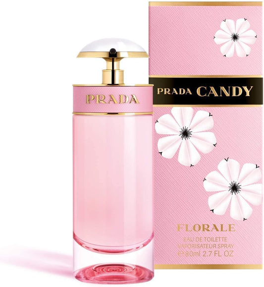 Prada Candy Florale bottle front view for daily elegance.