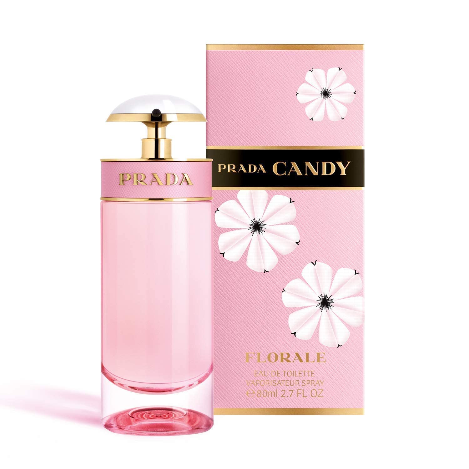 Prada Candy Florale packaging box highlighting authentic branding.