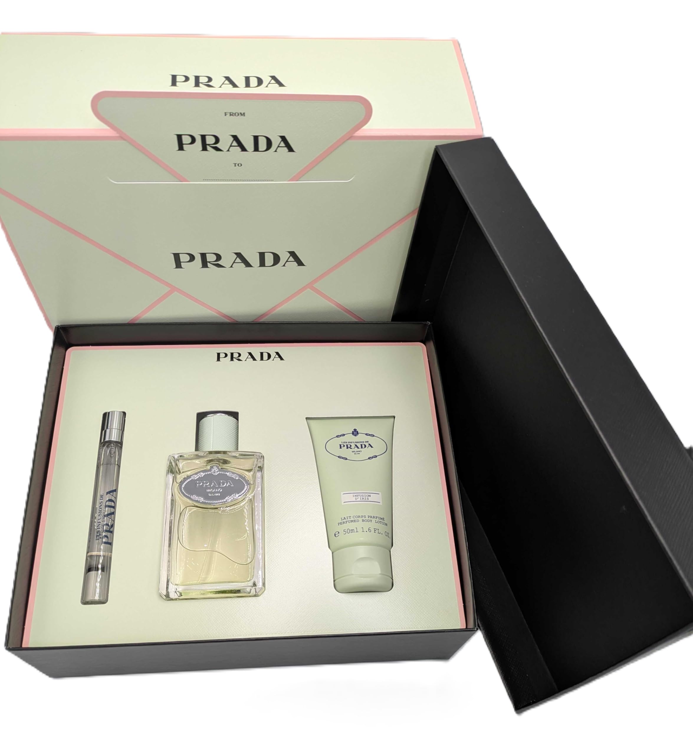 Prada Infusion Iris EDP bottle with luminous iris notes for everyday elegance