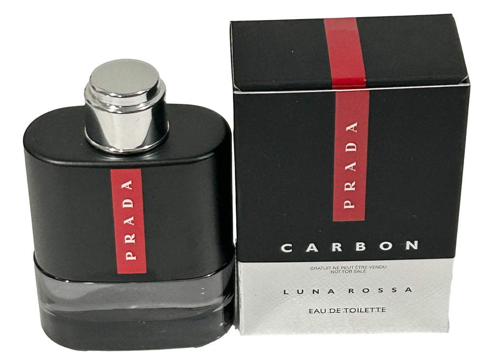 Prada Luna Rossa Carbon packaging conveys premium Italian craftsmanship