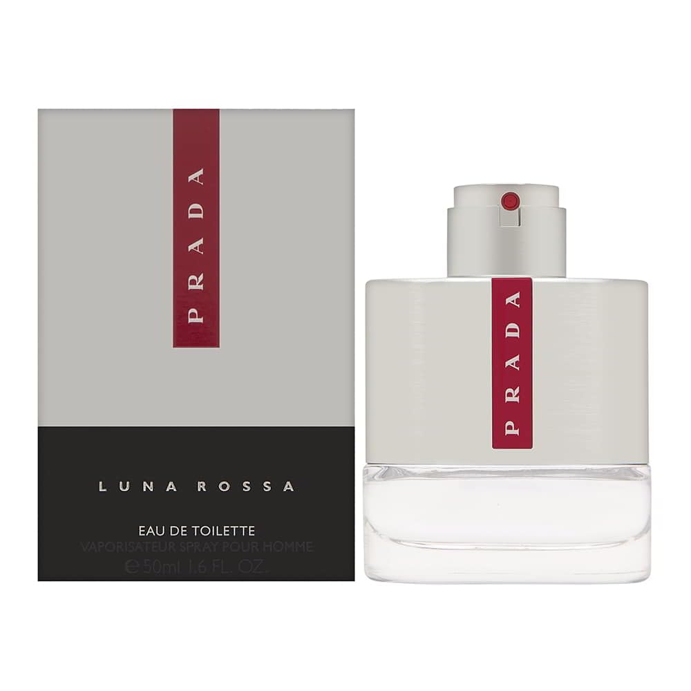 Prada Luna Rossa Eau de Toilette bottle front view for daily wear.