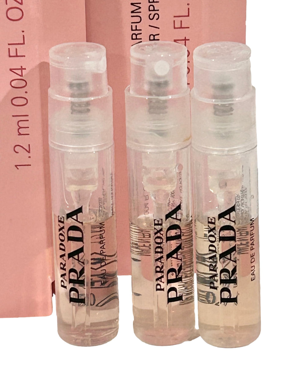 Prada Paradoxe sample packaging, ideal for gifting or travel