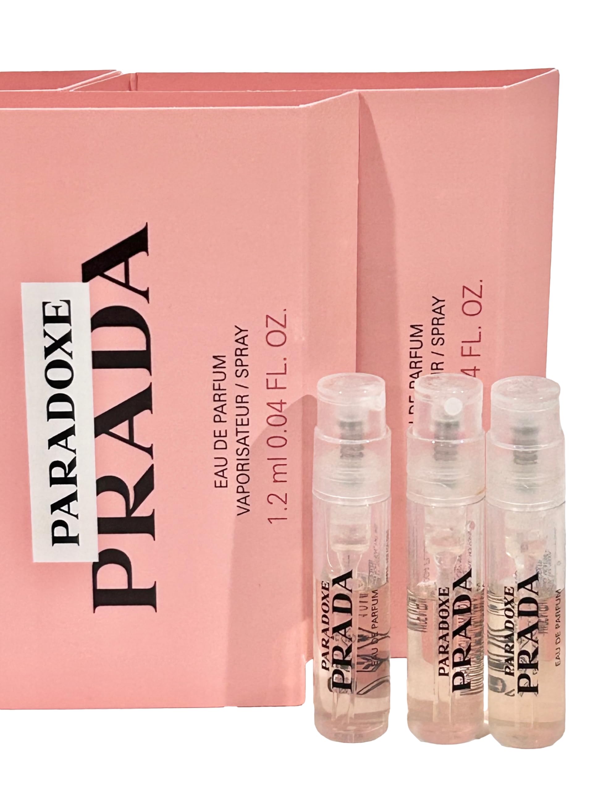 Prada Paradoxe sample spray bottle, portable and easy to apply