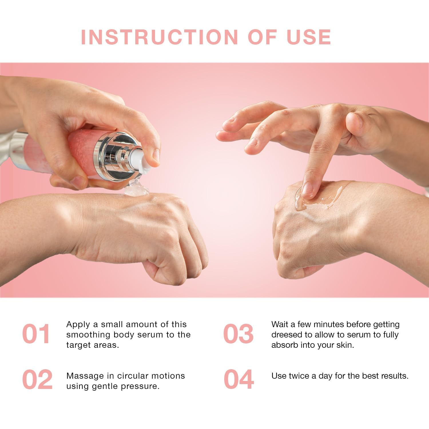 Decolletage application using Praiasol serum for even skin tone