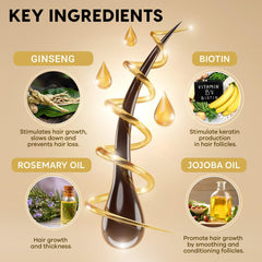 Praiasol Hair Growth Oil Spray massage helps revitalise roots.