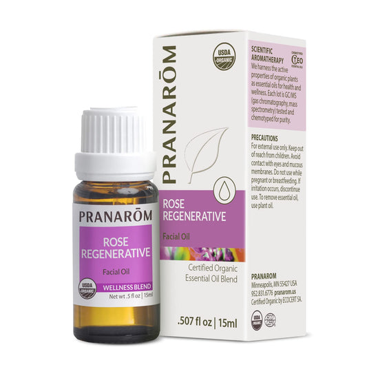 Pranarom Rose Regenerative Face Oil bottle for daily skincare benefits