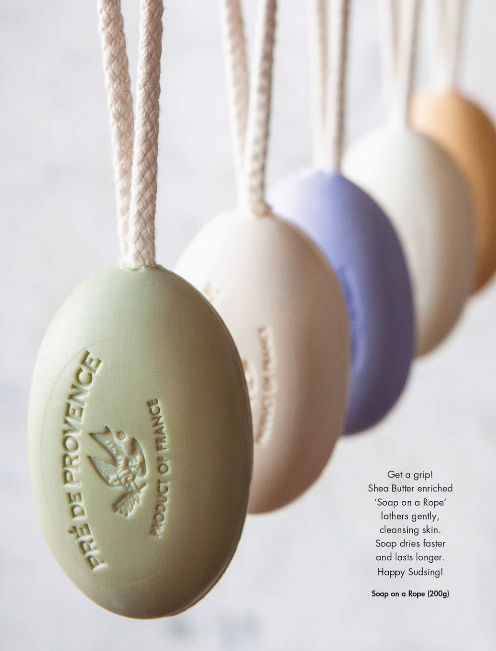 French-made craftsmanship from Provence in a luxury soap bar.