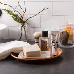 Pre de Provence No.63 cologne bottle, warm spicy scent for daily wear.