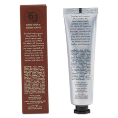 Pre de Provence No.63 hand cream label detail, premium daily skin care.