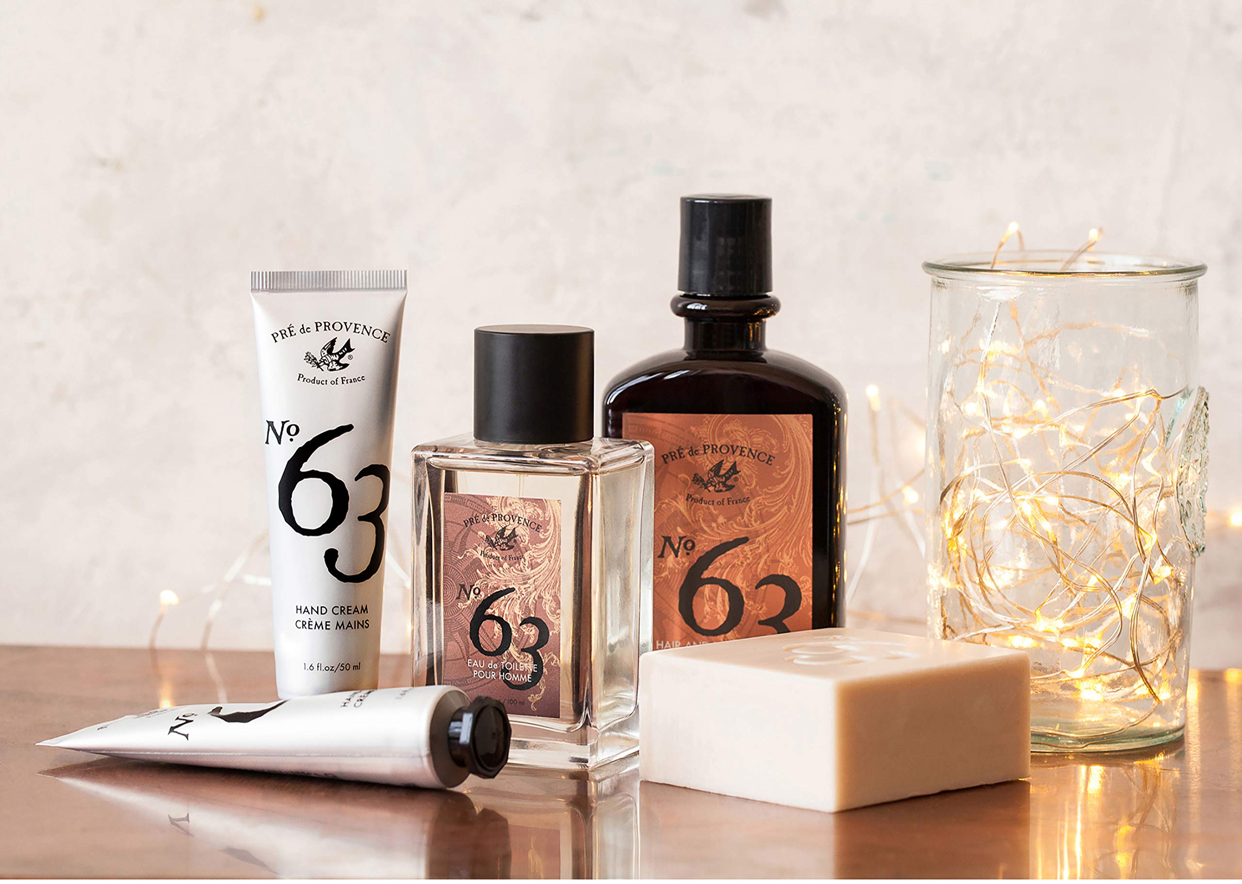 Pre de Provence No.63 hand cream close-up texture, creamy protection.