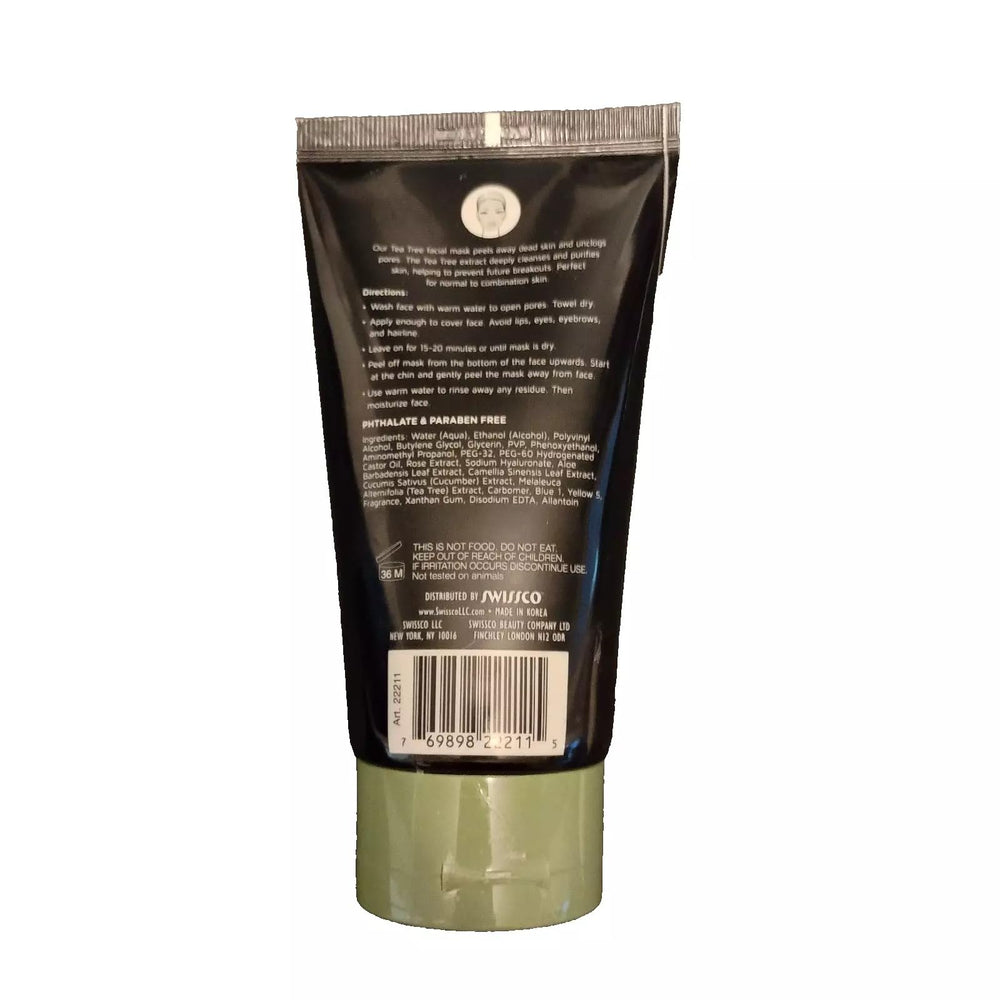 Precision Beauty Tea Tree Peel-off Mask being applied for refreshing, clean pores.