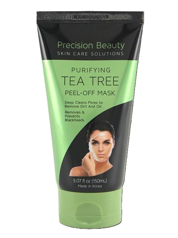 Precision Beauty Tea Tree Peel-off Mask jar for deep cleansing and oil control.