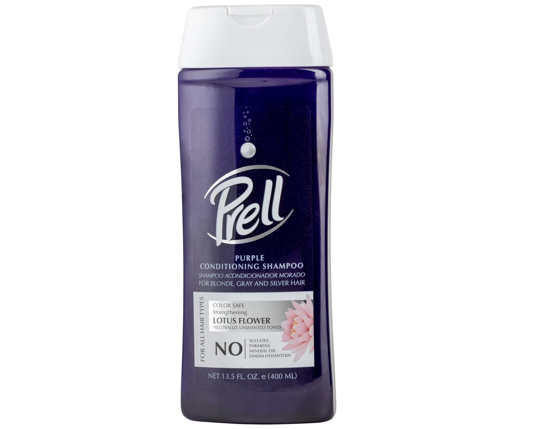 Prell lotus flower ingredients close-up emphasizing nourishing conditioning