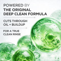 Prell shampoo on bathroom shelf conveys quick routine and reliability