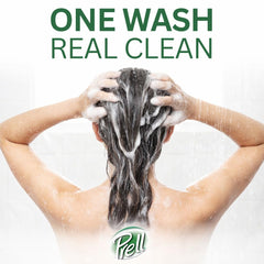 Prell hair wet application suggests refreshing cleansing