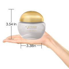 Premier Dead Sea Aromatic Salt Scrub application on arm for exfoliation and hydration.