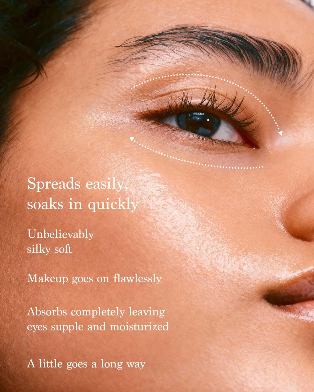 Premier Dead Sea Classic Eye Serum application routine demonstrates gentle under-eye care.