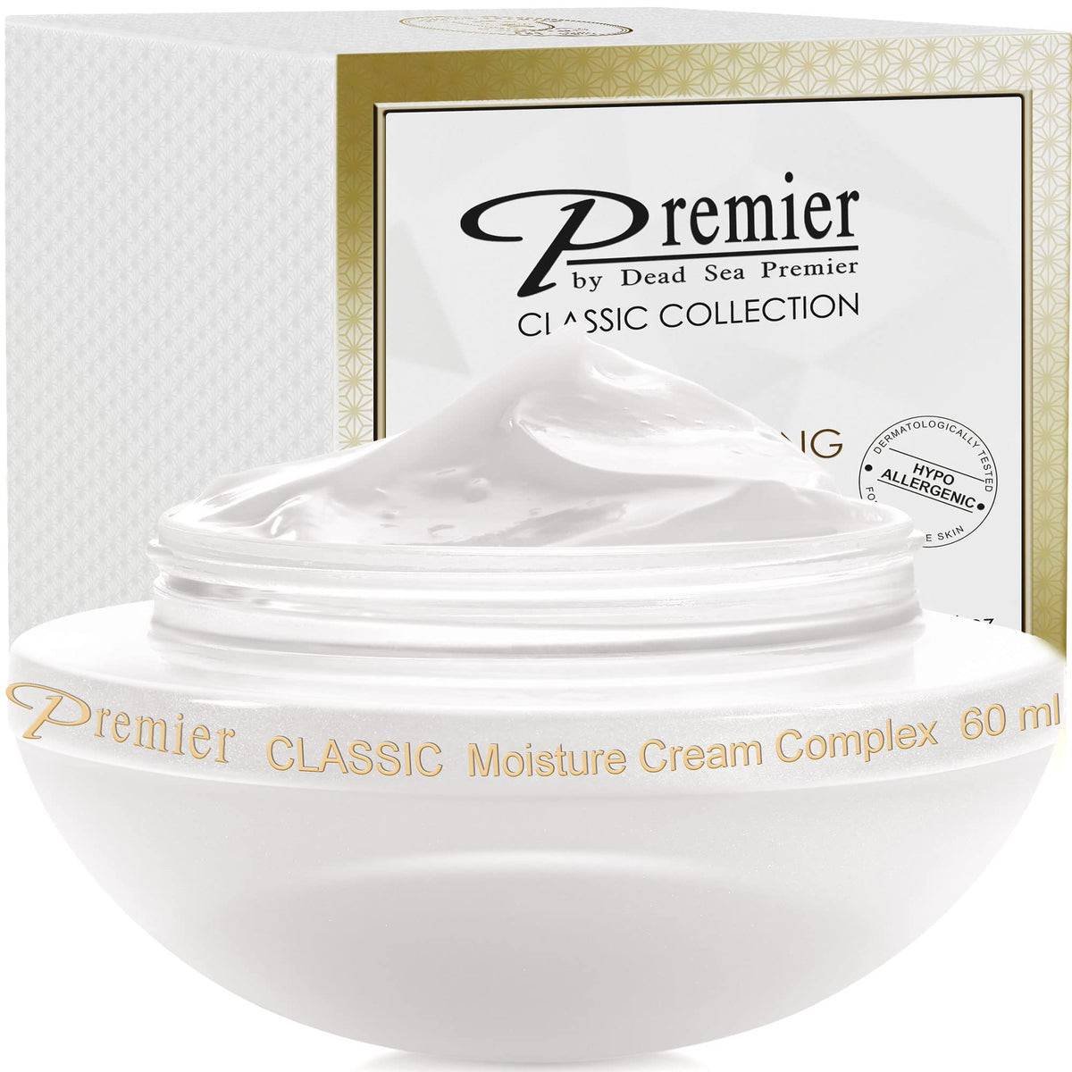 Premier Dead Sea Classic moisture complex cream bottle for lightweight hydration
