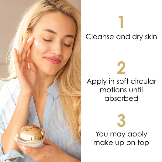 Premier Dead Sea Classic moisture complex cream dispenser showing quick absorption
