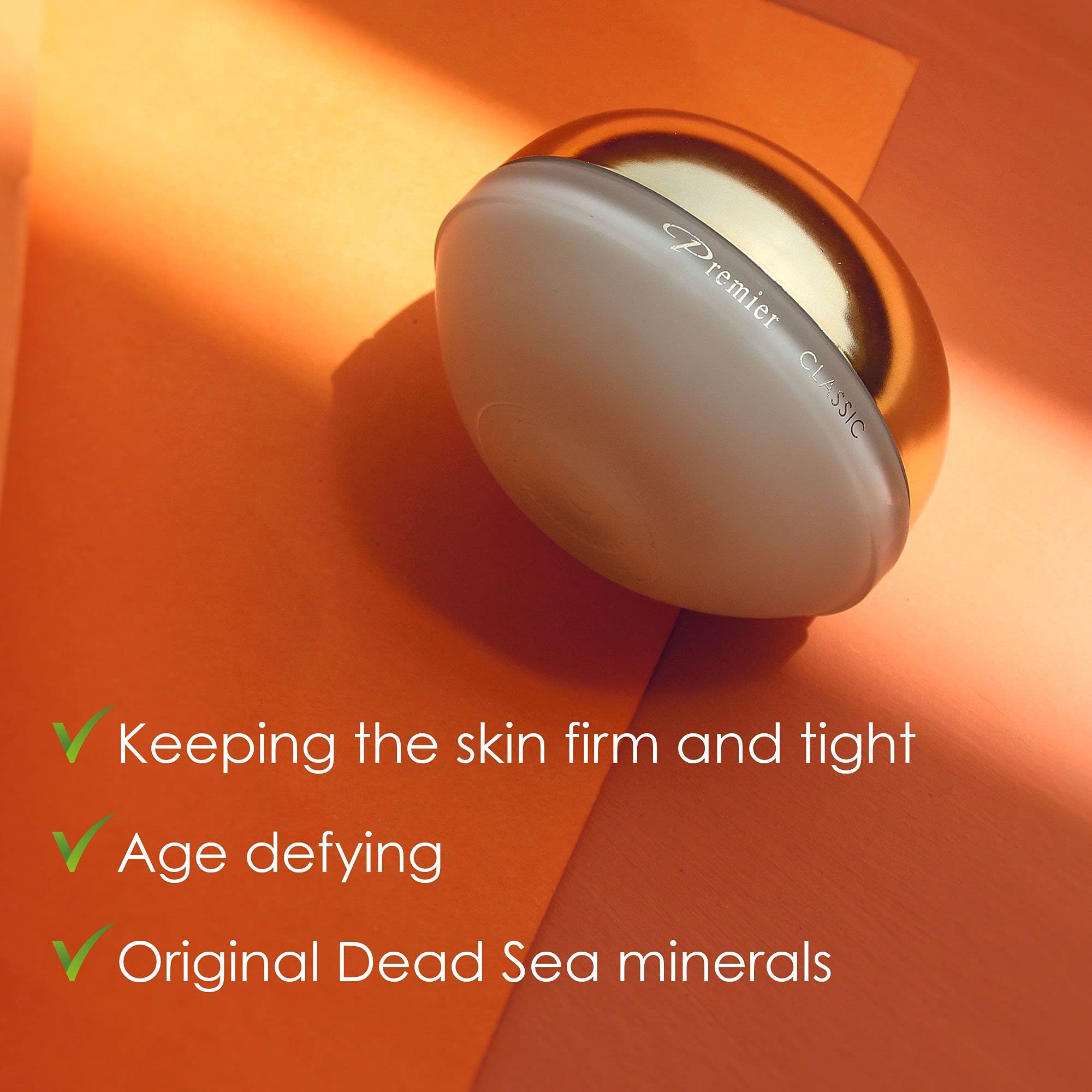Premier Dead Sea Instant Stretching Mask being applied to skin