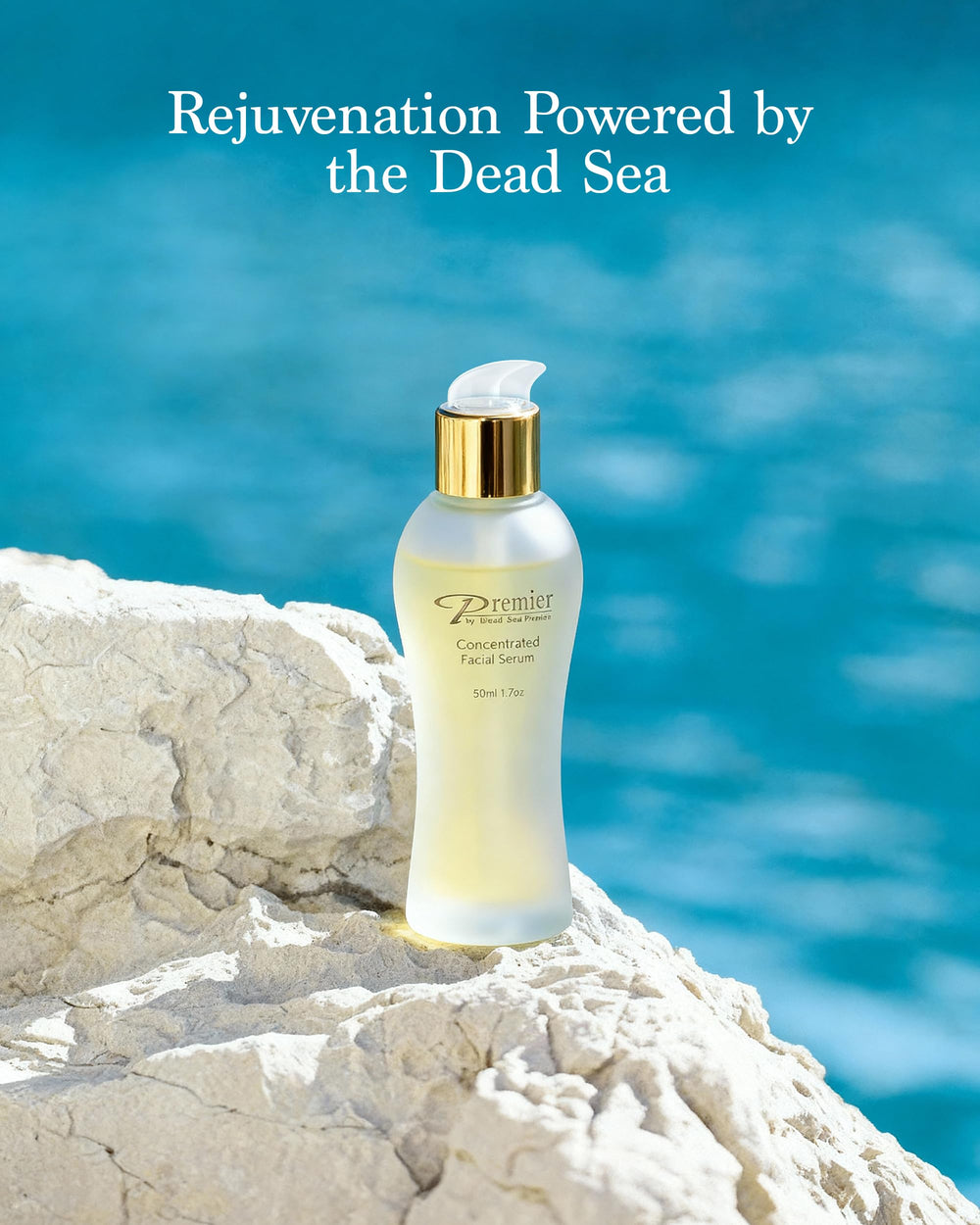 Premier Dead Sea minerals ingredient image emphasizing antioxidant-rich components