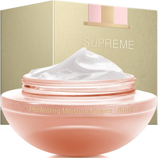 Premier Dead Sea Supreme cream texture close-up reveals velvety softness.