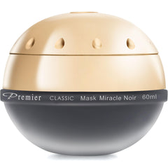 Premier Miracle Noir Mask jar closeup showing a detoxifying facial treatment