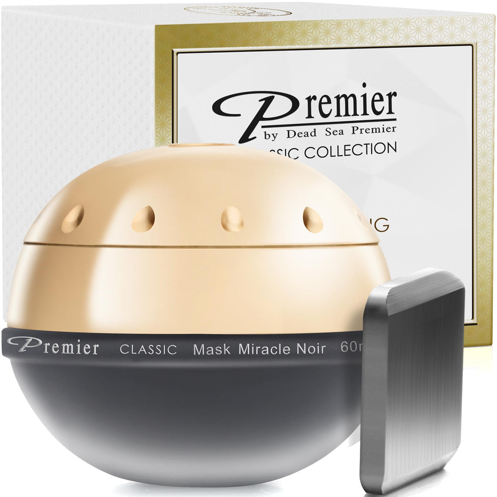 Premier Miracle Noir Mask texture swirl illustrating deep cleansing and exfoliation potential