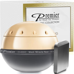 Premier Miracle Noir Mask texture swirl illustrating deep cleansing and exfoliation potential