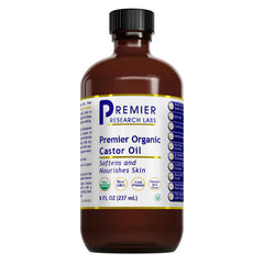 Premier Research Labs castor oil bottle for skin care nourishment